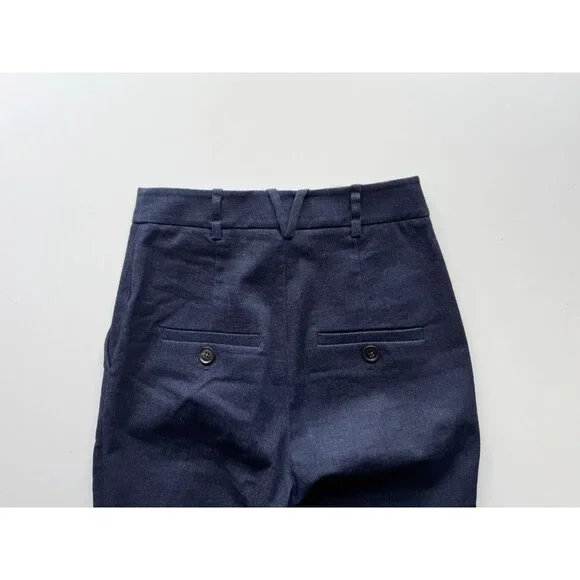 VERONICA BEARD Gracie Dark Indigo Stretch Denim Pintucked Bootcut Pants, Size 00 - Picture 10 of 15